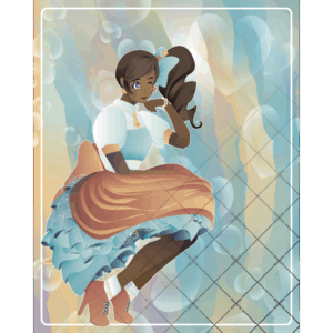 "Beatrice with Hearts in Her Eyes" Print
